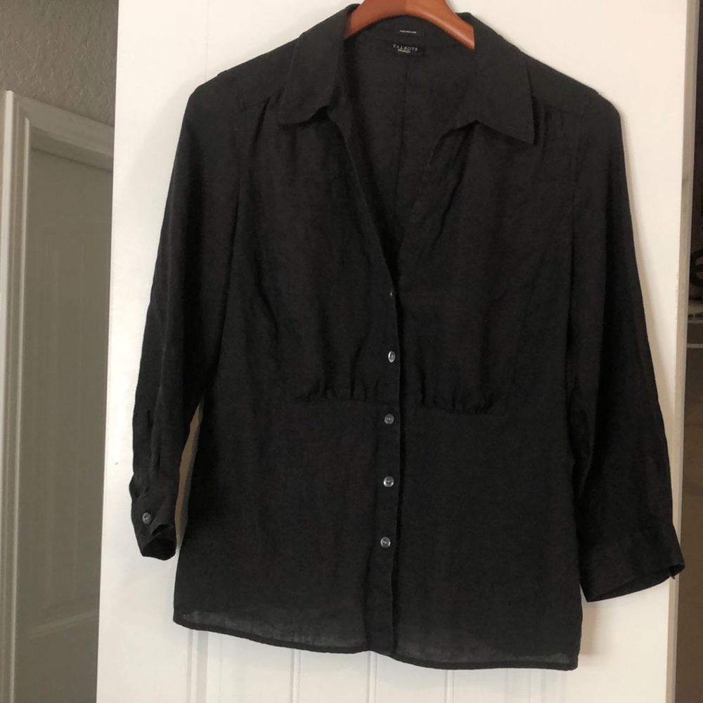 Talbots Linen Blouse